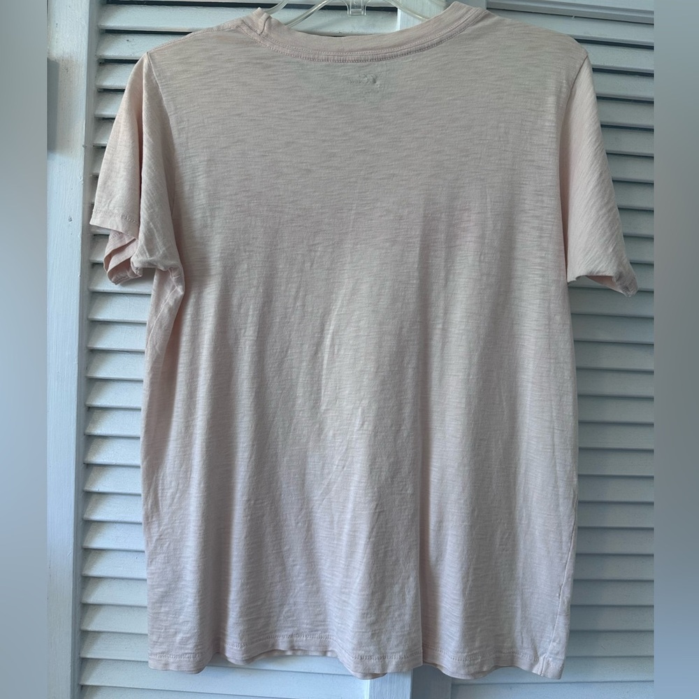 J.Crew Graphic Peach Colored Tee Aperitivo Orange Print with fruit slice Size S - Picture 4 of 6
